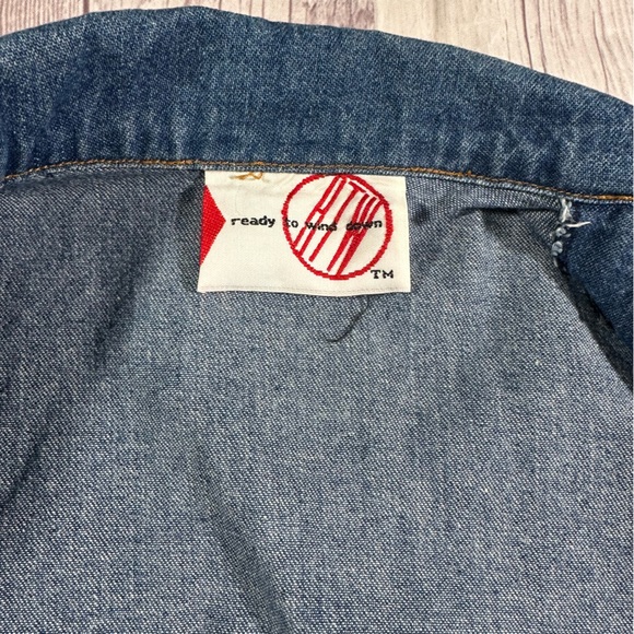 Women’s Vintage Cotton Blue Denim Blazer Jacket. - Picture 6 of 8